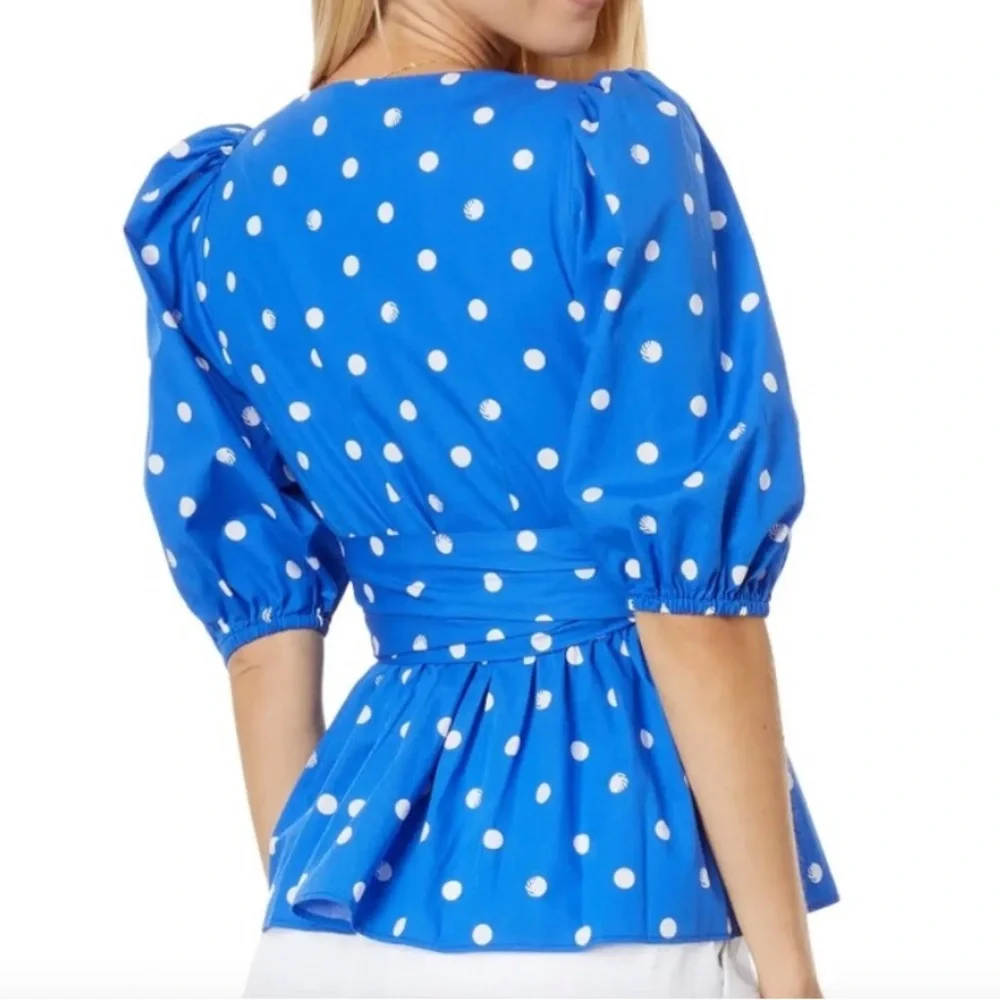 Lilly Pulitzer Kara Cotton Wrap Top 